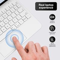 Nouveau clavier magique rétroéclairé LED RVB personnalisé détachable, support en alliage d'aluminium, interface USB-C, iPad Pro 13 pouces (M5/M4 2025/2024)