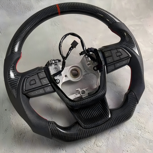 Volant personnalisé en cuir perforé et fibre de carbone pour Toyota <span class=keywords><strong>Sienna</strong></span> <span class=keywords><strong>LE</strong></span> XLE SE Limited <span class=keywords><strong>2018</strong></span> 2019 2020 2021 2022 2023 2024 - Product Image 3