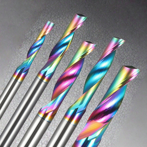 Carbide một sáo xoắn ốc <span class=keywords><strong>Router</strong></span> bit <span class=keywords><strong>CNC</strong></span> duy nhất Flute End Mill cho nhôm gỗ cắt 3mm 4mm 6mm OEM 1 Flute End Mill Cutter" - Product Image 3