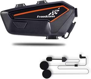 Casque Bluetooth FreedConn pour <span class=keywords><strong>moto</strong></span> F1, écouteurs pour casque, haut-parleur avec basses puissantes, 1100mAh, étanche IP67, interphone pour <span class=keywords><strong>moto</strong></span> - Product Image 1
