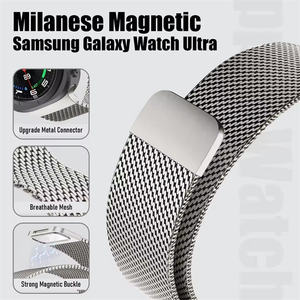 Correa Milanesa para Samsung Galaxy <span class=keywords><strong>Watch</strong></span> 8, Brazalete de Malla Metálica de Acero Inoxidable para Galaxy <span class=keywords><strong>Watch</strong></span> Ultra 47mm - Product Image 4