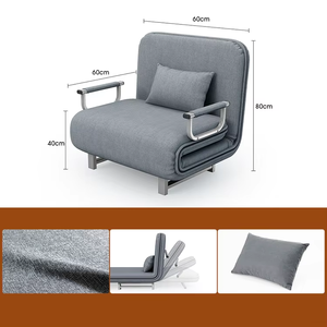 Chaise-lit pliante multi-couleurs en promotion – Confort et polyvalence pour votre salon – Canapé-lit pliant réglable - Product Image 2
