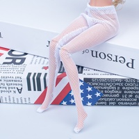 Nouvelles collants résille multicolores en plastique de 30 cm à 6 points pour poupée, chaussettes élastiques pour figurine soldat ou supermodèle, jouet à l'échelle 1:6