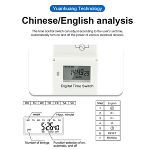 Temporizador Digital LCD programable THC15A, temporizador, temporizador, controlador <span class=keywords><strong>de</strong></span> 12V, 24V, 48V, CA <span class=keywords><strong>de</strong></span> 110V, 220V, <span class=keywords><strong>contador</strong></span> semanal electrónico - Product Image 4