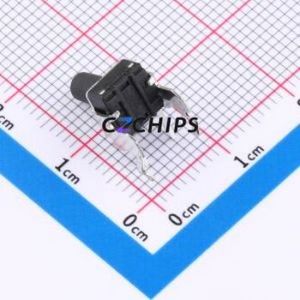 TS-1093A-A13B3-D2 Tactile Switch Through hole,6x6mm Switch Single Pole Single Throw Round Button Right Angle Insert 6mm - Product Image 2