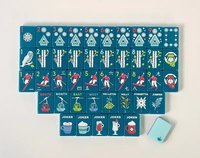Expédition rapide - Ensemble de mahjong américain en acrylique de luxe moderne pour l'hiver, 160 pièces, 2 niveaux. Pliables et portables, 36 mm, pour soirées après-terrain pour hommes