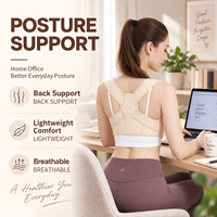Gilet de soutien dorsal réglable en Y, avec bandes douces sous les bras, conception ergonomique pour l'étude, la conduite, les voyages, usage quotidien, léger, pour femmes et hommes