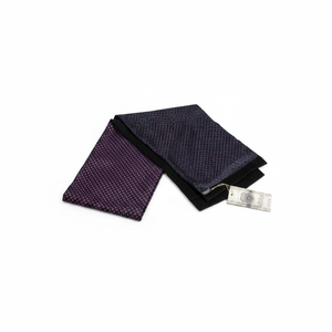 Bufanda Elegante de Lana a Cuadros Azul Marino y Rosa, de Doble Cara, Talla Única - Product Image 2