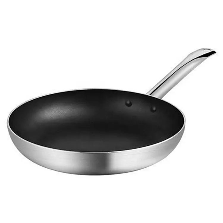 Manufacturer Wholesale 3.5mm Thick Aluminum Big Size 30-40cm Non Stick Cooking Pan Nonstick Frying Pan for Restaurant Kitchen
