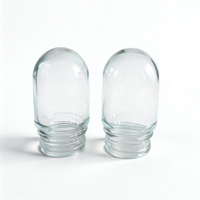 Bocal en verre vide en forme de capsule ronde, hermétique, anti-odeur, pour le stockage de fleurs, récipient de rangement en forme de dôme