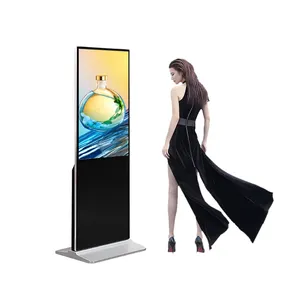 Floor Stand 65 Inch Android Vertical LCD Advertising TV Kiosk Totem Touch Screen Digital Signage Display