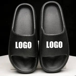 Slippers 2024 New Wholesale Custom Logo Men's Flip-flops Beach Garden Women's Slippers