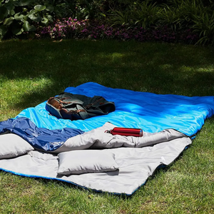 Warmer Umschlag Kapuzen schlafsack Doppelte Breite Drei Jahreszeiten Wasserdichter Camping Paar Schlafsack Geeignet für Familien - Product Image 6