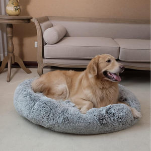 Hot Selling Luxe Pluche Pluizige Grote Donut Hond Bedden Ronde Wasbare Verwijderbare Hondenbedden Voor Honden Katten - Product Image 4