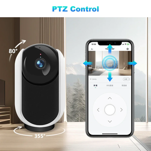 Caméra PTZ WiFi Ikevision Cloudedge 3MP avec alarme sonore de détection de mouvement, suivi humain, caméra de sécurité pour bébé, compatible avec Echo et Google Assistant - Product Image 2