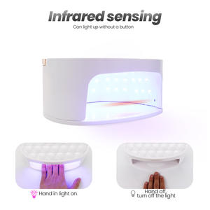 Lámpara de Uñas <span class=keywords><strong>UV</strong></span> LED de Alta Potencia de 288W con Doble Fuente de Luz, Dispositivo de Curado Profesional <span class=keywords><strong>para</strong></span> Manicura y Pedicura, Herramienta Profesional <span class=keywords><strong>para</strong></span> el Hogar y Salón - Product Image 3