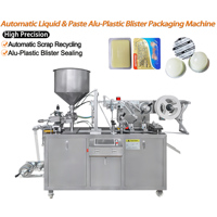 Machine d'emballage sous blister automatique en aluminium-plastique pour sauces, miel, confiture, ketchup, beurre, liquides et pâtes, 10-33 cycles/min