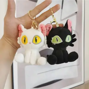 En çok satan çocuklar hediye yeni Suzume hiçbir Tojimari film periferik sarkık siyah kedi beyaz kedi dolması peluş anahtarlık