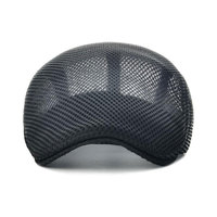 Gorra de Estilo Newsboy Unisex para Adultos, Malla Vintage, Bordado 3D, Ajustable, 100% Algodón, Transpirable, para Uso Casual de Verano al Aire Libre, con Espacio para Cola de Caballo