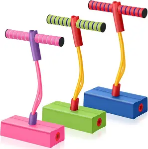 Çocuklar için noel malzemeleri köpük Bungee Jumper toplu gıcırtılı sesler yapar gençler yetişkinler açık ve kapalı oyuncaklar Pogo Sticks