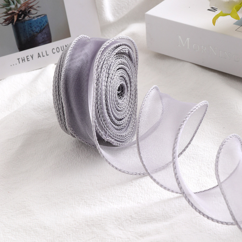 Gris lavande clair*6 cm*10 yards en sac