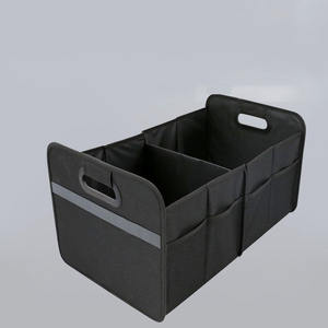 Boîte de rangement pour véhicule pliable en polyester imperméable et léger de grande capacité avec fermeture à velcro - Product Image 3