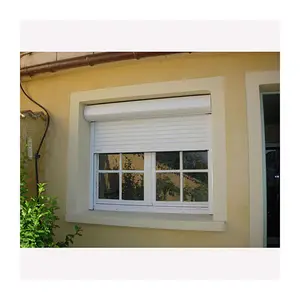 Hurricane Impact Windproof Security Exterior Aluminum Manual Rolling Shutters For Luxury Bathroom