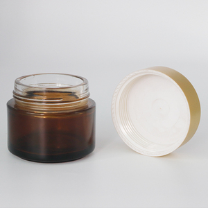 Customizable 200g Clear <b>Glass</b> Cosmetic Face Cream Jar with Black Lids Eco-Friendly Empty <b>Glass</b> Bottles <b>Containers</b> - Product Image 2