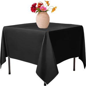 Couverture de table à manger jetable moderne faite à la main en coton carré de 120 pouces pour banquet, mariage, événements | Fournisseur OEM - Product Image 2