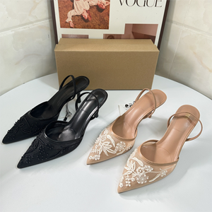 <span class=keywords><strong>Scarpe</strong></span> da Donna <span class=keywords><strong>di</strong></span> Lusso <span class=keywords><strong>con</strong></span> <span class=keywords><strong>Tacco</strong></span> Alto <span class=keywords><strong>di</strong></span> <span class=keywords><strong>Marca</strong></span> Designer, Molto Richieste, <span class=keywords><strong>con</strong></span> Ricami in Rete - Product Image 1