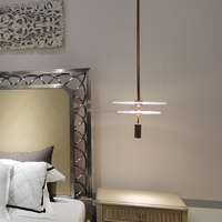 Lustre rond en verre et cuivre, luminaire suspendu en corde de chanvre pour salle à manger, salon, restaurant