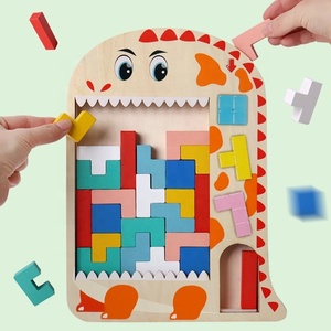 Juguete Montessori, Bloques de Construcción de Madera Multifuncionales, Rompecabezas de Colores, Juego de Apilamiento, Juguete Educativo de Madera para Niños, Regalo - Product Image 2