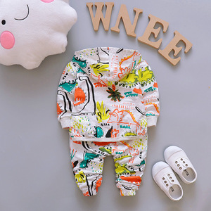 2023 printemps nouveau enfant en bas âge bébé garçons vêtements ensembles imprimer Graffiti 1-4 ans <span class=keywords><strong>pull</strong></span> décontracté 3 pièces garçons vêtements ensembles - Product Image 5