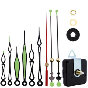 Mouvement silencieux + 3 jeux d'aiguilles. Aiguilles lumineuses. Mouvement silencieux à quartz. Mécanisme d'<span class=keywords><strong>horloge</strong></span> murale en métal. - Product Image 1