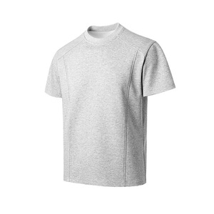 เสื้อยืดแขนสั้นผ้าแคนวาสคอตตอน 100% สำหรับผู้ชาย เนื้อผ้าหนา ระบายอากาศได้ดี ทรงปกติ ดีไซน์เรียบง่าย - Product Image 5
