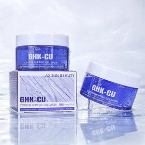 Mascarilla de Gel de Péptidos de Cobre de Marca Privada |   Mascarilla Facial Antienvejecimiento OEM/ODM |   Crema Facial de Regeneración de Piel GHK-Cu de Marca Personalizada - Product Image 1