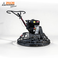 ZUJI Fraiseuse à béton à essence haute puissance 5,5 CV, 150 tr/min, profondeur de travail 8-10 cm, moteur, boîte de vitesses, polisseuse latérale ZJ90