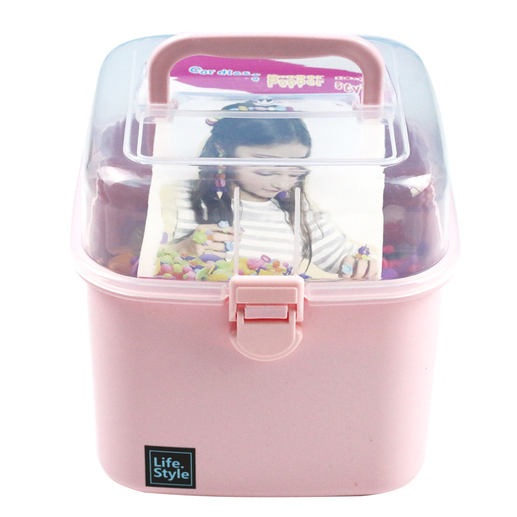 Детские игрушки 550 шт. Набор для изготовления ювелирных изделий из бусин с ящиком для хранения