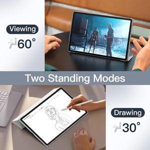 Custodia protettiva Smart Cover sottile Folio con guscio rigido traslucido posteriore per <span class=keywords><strong>Samsung</strong></span> Galaxy <span class=keywords><strong>Tab</strong></span> S11 S10 <span class=keywords><strong>Lite</strong></span> S9 Fe - Product Image 4