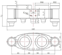 Caméra binoculaire sous-marine FULLDEPTH 100m avec vision stéréo 3040*1520, double éclairage LED, sans pilote UVC pour ROV AUV