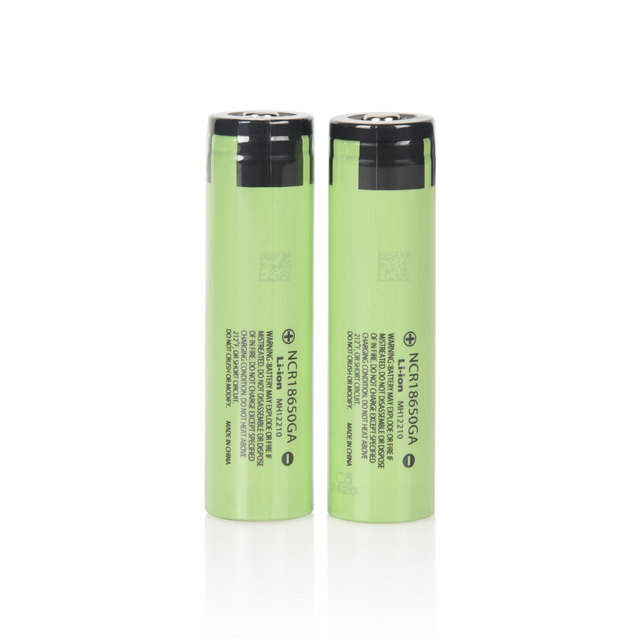 18650 3500mAh Protected Batteries , 3.7V NCR18650GA Li-ion - 2 Count (Pack of 1)