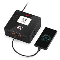 ISDT K2 AC 200W DC 500W * 2 de doble canal Balance Lipo descargador de cargador para RC FPV Racing drone