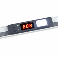 Picksmart CK_Label_V40 868MHz Afficheur tubulaire à 3 chiffres en plastique ABS gris, alimentation filaire, intégration WMS, lumière de préhension pour entrepôt