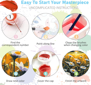 Fiori 24 colori pieno spazzolato pittura <span class=keywords><strong>da</strong></span> <span class=keywords><strong>numeri</strong></span> fai <span class=keywords><strong>da</strong></span> te pittura acrilica digitale Kit di pittura <span class=keywords><strong>con</strong></span> <span class=keywords><strong>numeri</strong></span> - Product Image 4