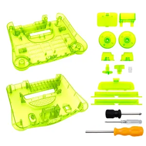 Boîtier de remplacement en plastique transparent orange et violet pour console de jeu rétro N64, accessoire pour console <span class=keywords><strong>64</strong></span> - Product Image 2
