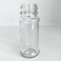 Bouteille d'épices en verre de haute qualité de 75ml avec couvercle Bouteille d'épices à l'ail avec logo personnalisé