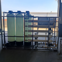Pompe à haute efficacité 99% résistante à la corrosion pour dessalinisation d'eau de mer par osmose inverse en deux étapes, avec réservoir sous pression et productivité de 50 000 L/heure