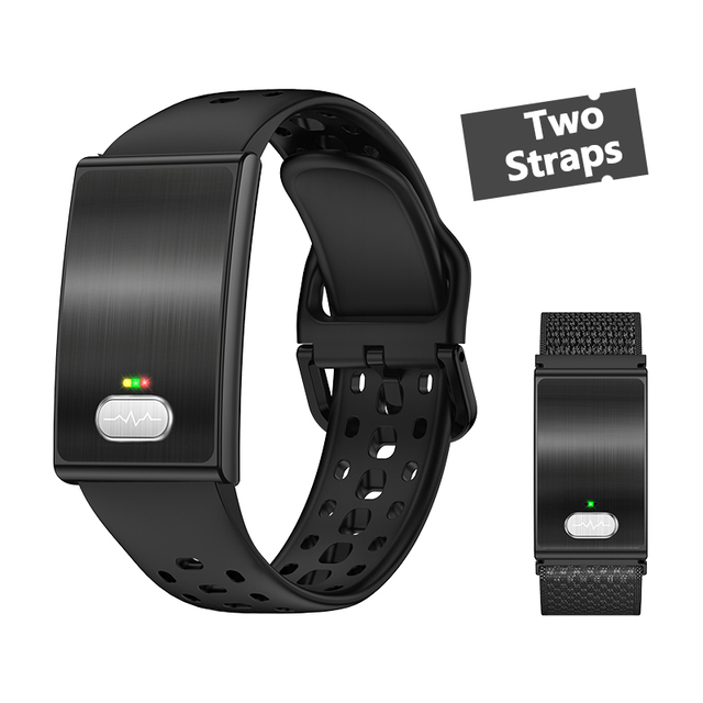 2026 ES02 Screenless Smart Bracelet Body Temperature ECG HRV Heart Rate Sleep Monitoring Health Fitness Tracker Sport Smart Band