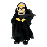 Squelette Danseur Animé Sonore et Lumineux, Décoration d'Halloween pour Table, Accessoire de Maison Hantée, Vente en Gros