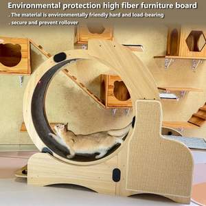 Roda penggaruk Sisal 5-in-1 untuk kucing, Olahraga Lari, roda Fitness untuk kucing dalam ruangan - Product Image 5